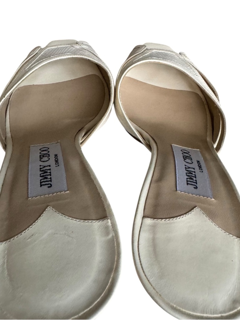 Jimmy Choo Brigitte Sandals Ivory Mules - Picture 11 of 14